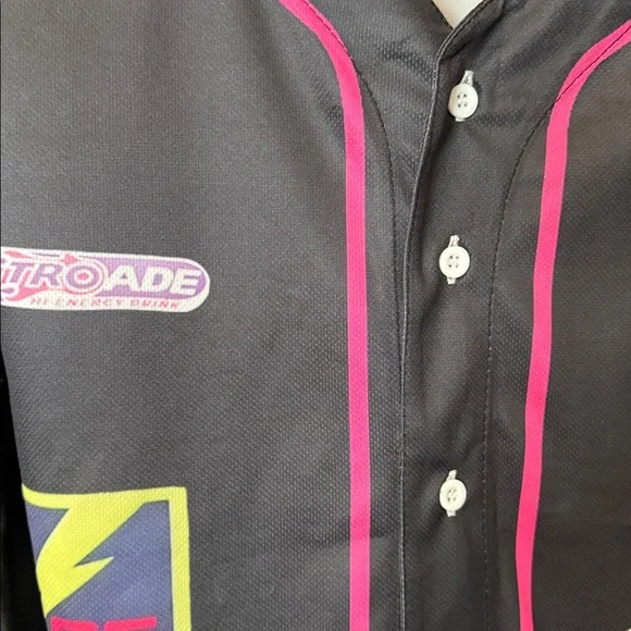 Black customized Lightning McQueen Button-Up Jersey - Picture 4 of 6